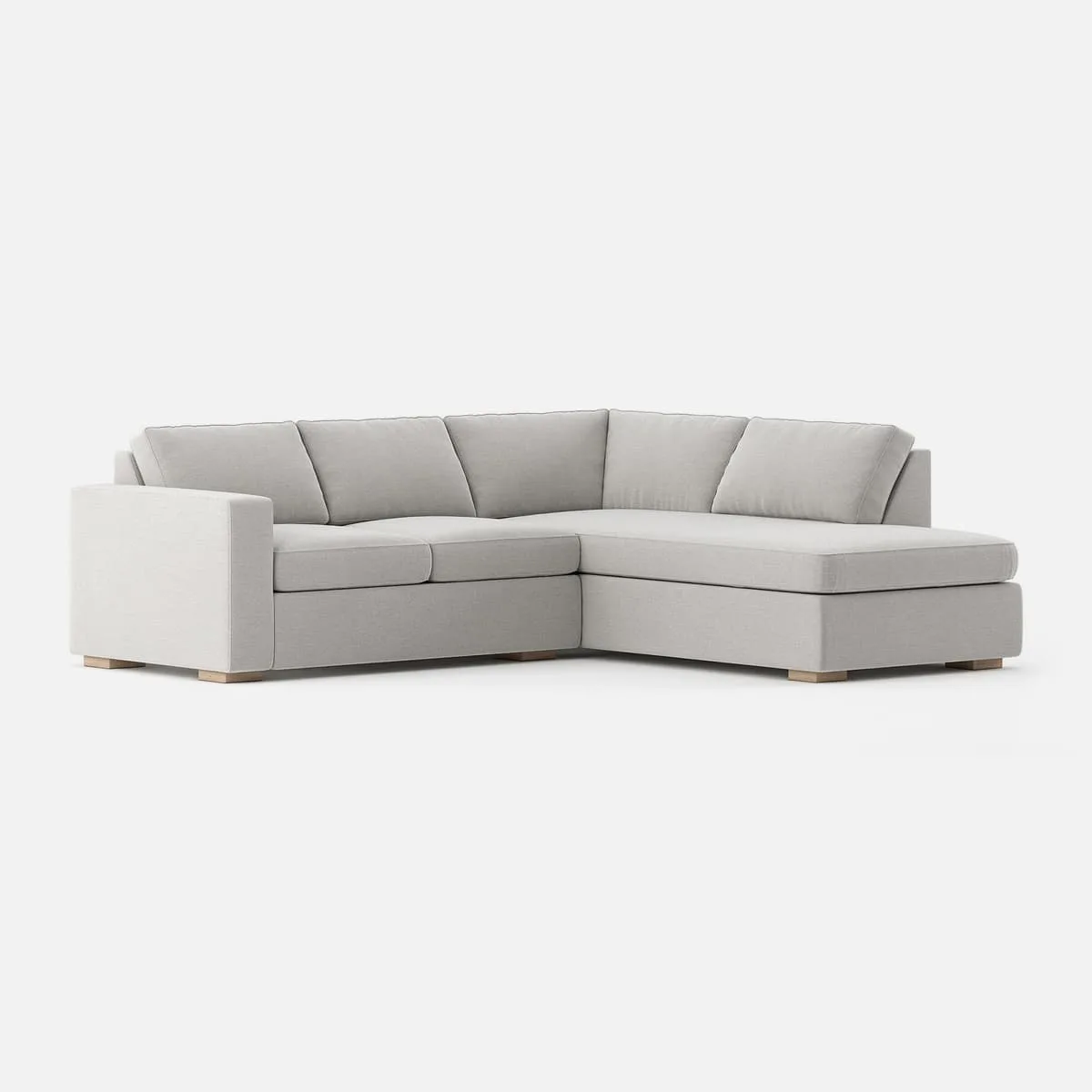 Glozin II Sectional Sofa in Latex—Gray - obrazek 2