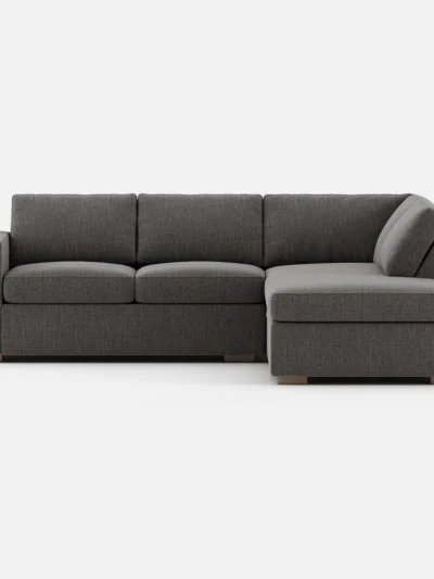 Glozin II Sectional Sofa in Latex—Sand